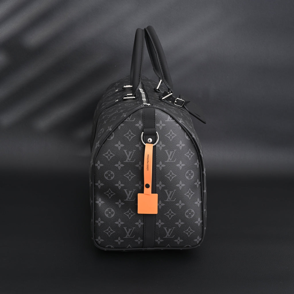 Louis Vuitton Keepall Bandoulière 50 Monogram Eclipse Travel Bag — view 15
