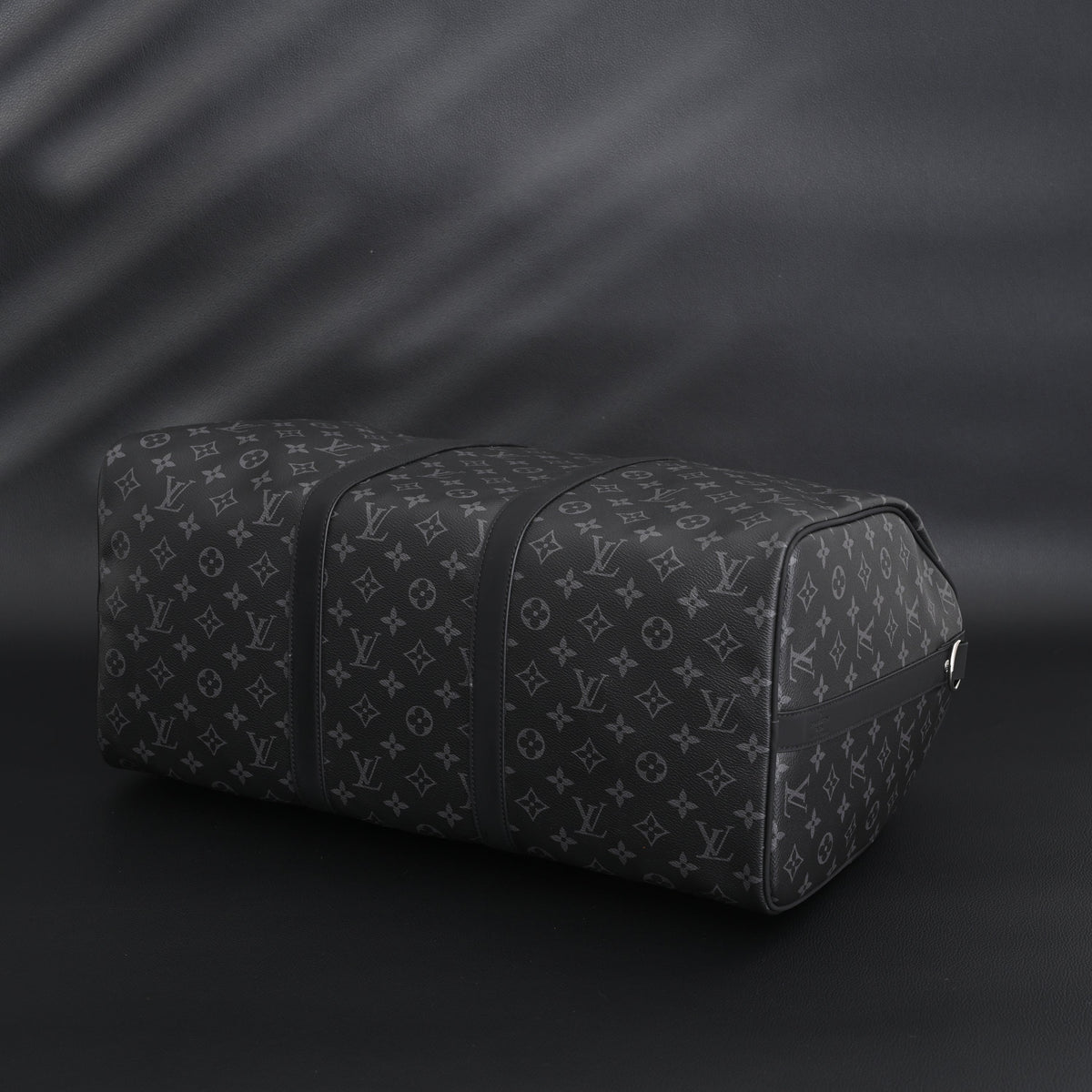 Louis Vuitton Keepall Bandoulière 50 Monogram Eclipse Travel Bag — view 3
