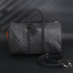 Louis Vuitton Keepall Bandoulière 50 Monogram Eclipse Travel Bag — view 7