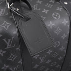 Louis Vuitton Keepall Bandoulière 50 Monogram Eclipse Travel Bag — view 8