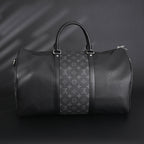 Louis Vuitton Keepall Bandoulière 50 – Monogram Eclipse Canvas Travel Bag — view 20