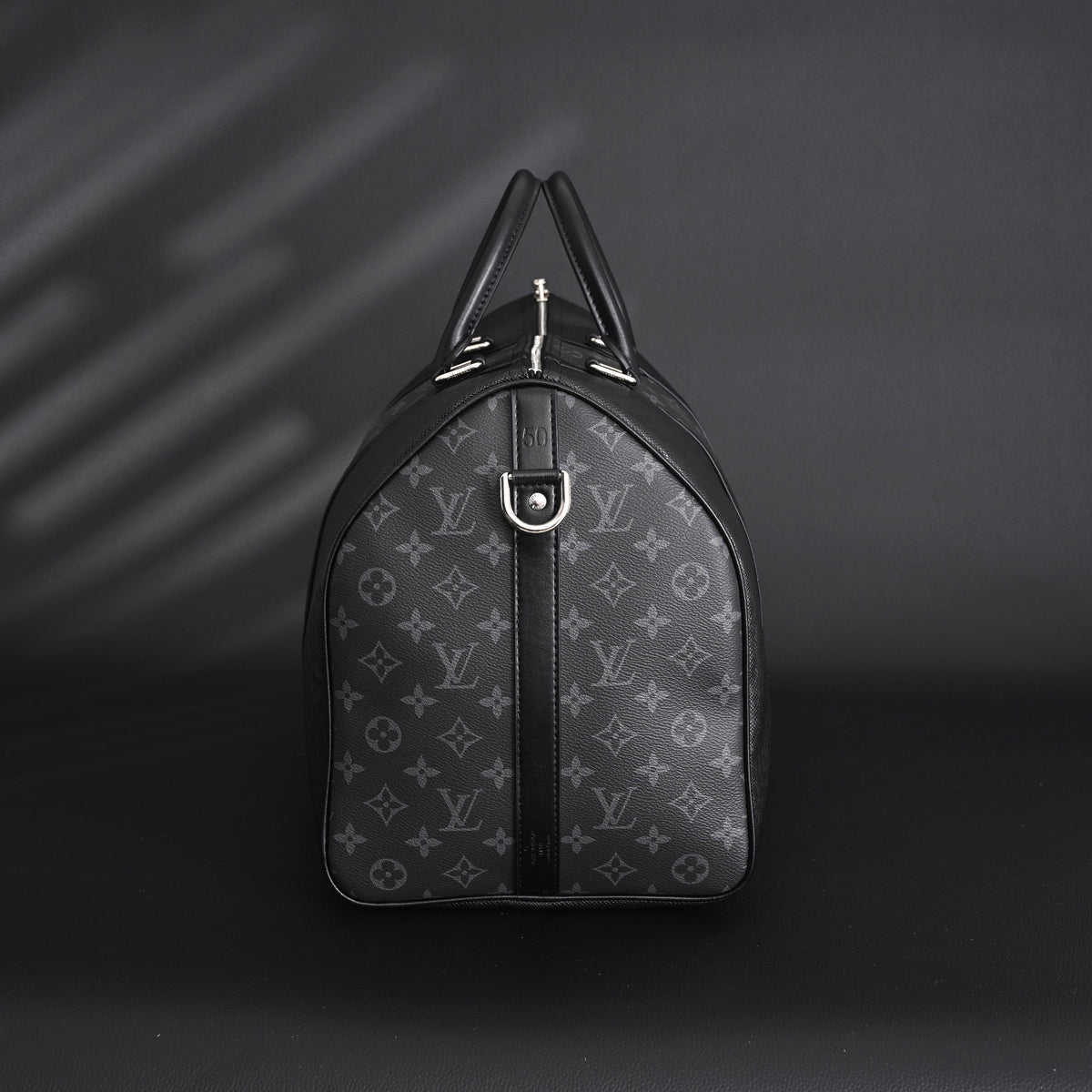 Louis Vuitton Keepall Bandoulière 50 – Monogram Eclipse Canvas Travel Bag — view 7