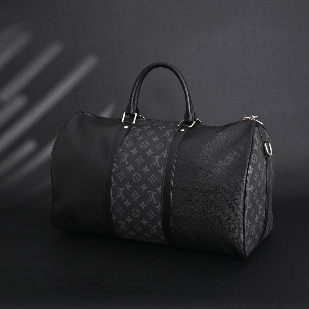 Louis Vuitton Keepall Bandoulière 50 – Monogram Eclipse Canvas Travel Bag — view 9