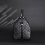 Louis Vuitton Keepall Bandoulière 50 – Monogram Eclipse Canvas Travel Bag — view 10