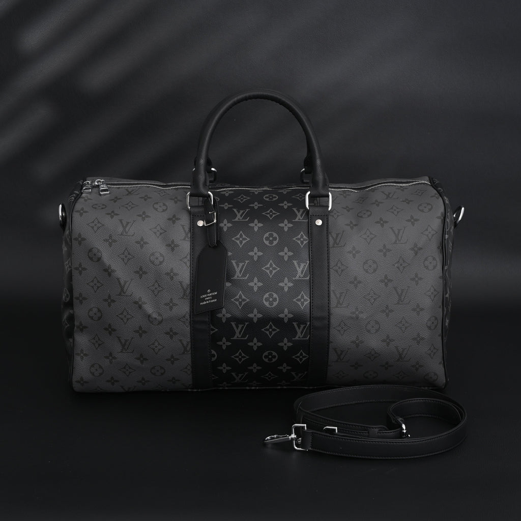 Louis Vuitton Keepall Bandoulière 45 Monogram Eclipse Travel Bag — view 11