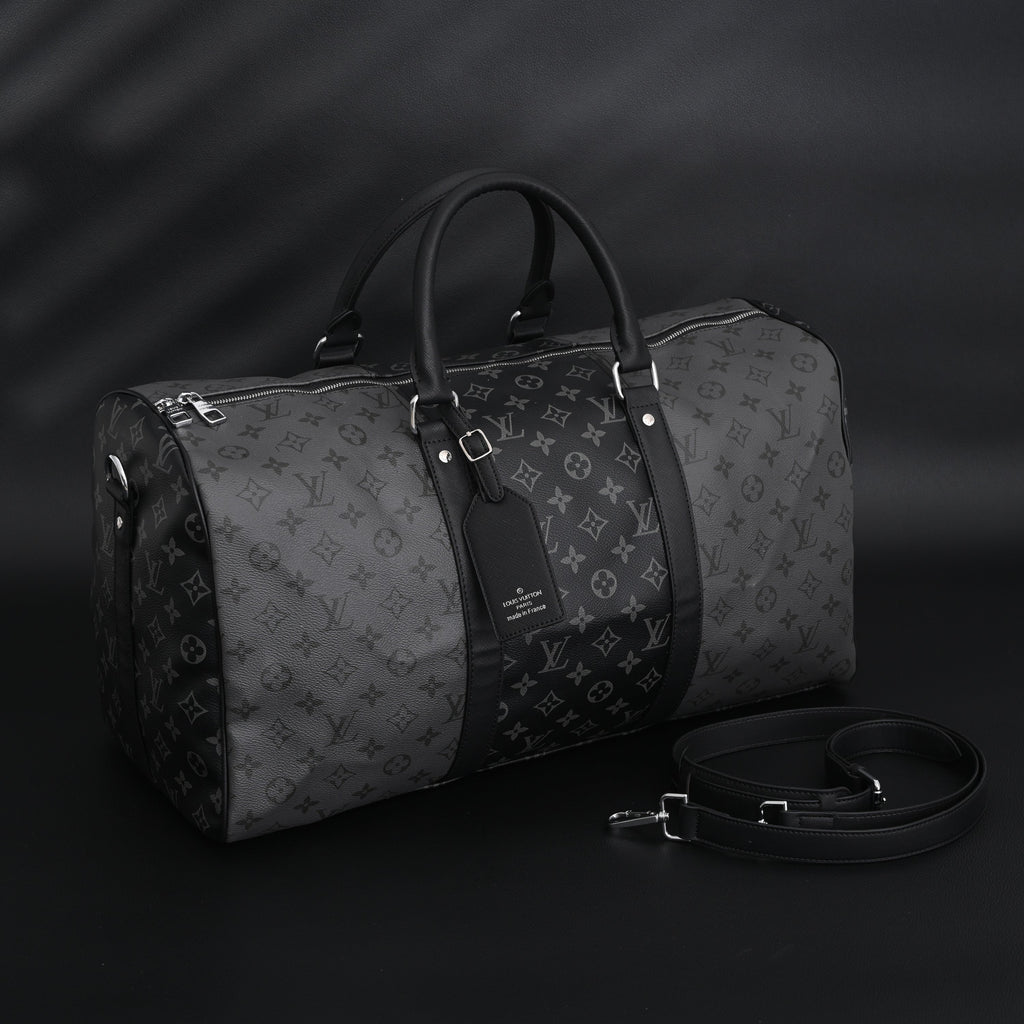 Louis Vuitton Keepall Bandoulière 45 Monogram Eclipse Travel Bag — view 1