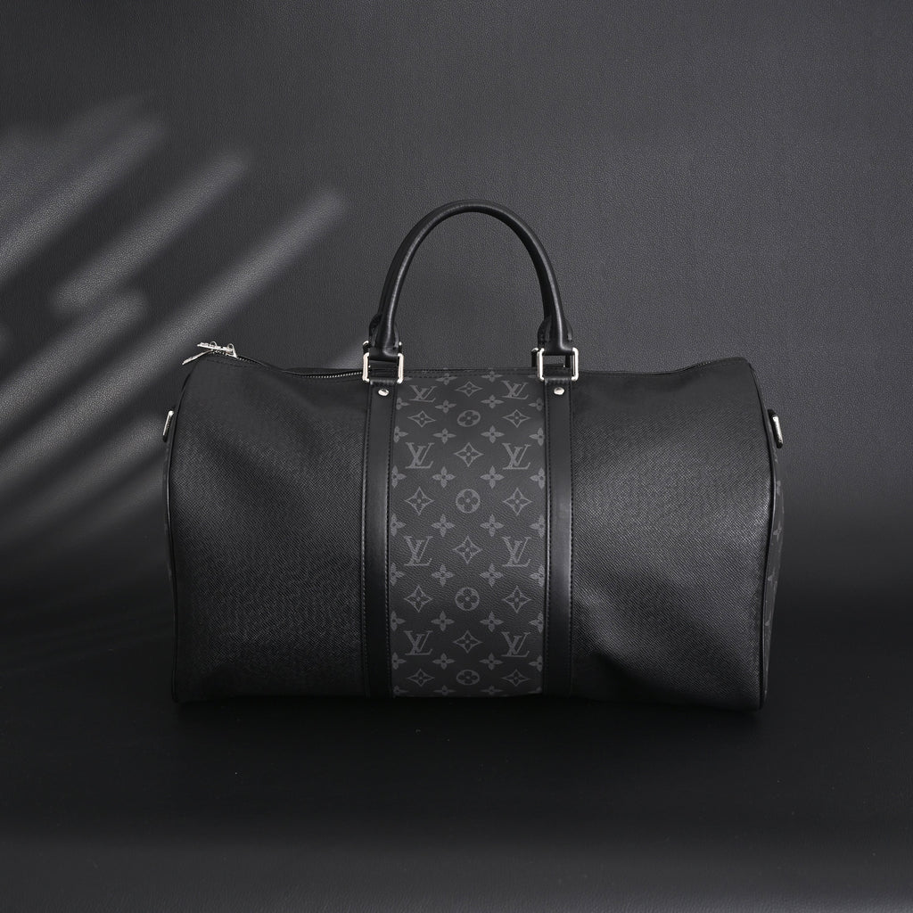 Louis Vuitton Keepall Bandoulière 50 – Monogram Eclipse Canvas Travel Bag — view 11