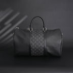 Louis Vuitton Keepall Bandoulière 50 – Monogram Eclipse Canvas Travel Bag — view 11