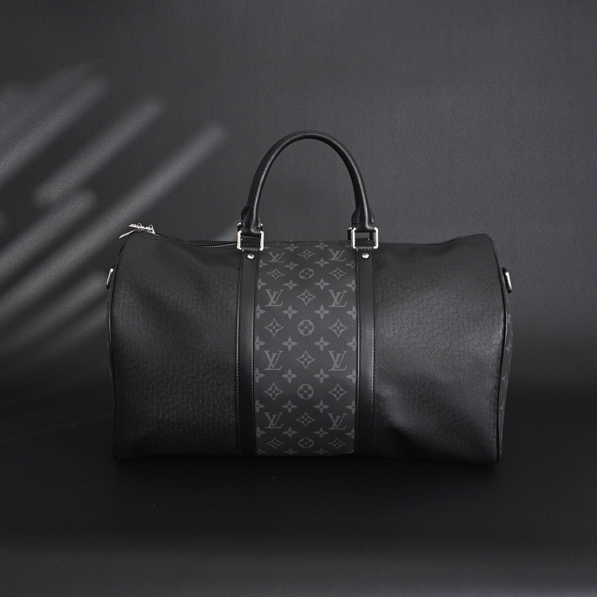 Louis Vuitton Keepall Bandoulière 50 – Monogram Eclipse Canvas Travel Bag — view 11