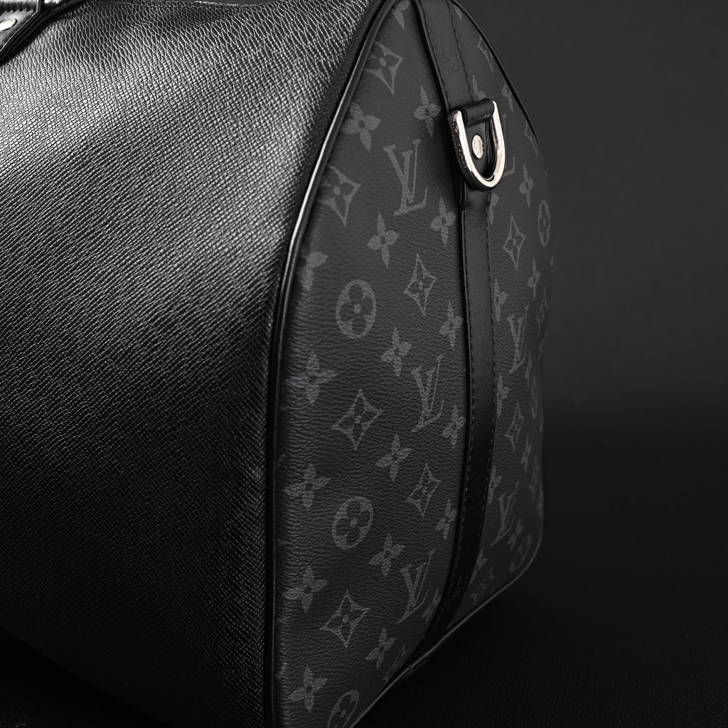 Louis Vuitton Keepall Bandoulière 50 – Monogram Eclipse Canvas Travel Bag — view 13