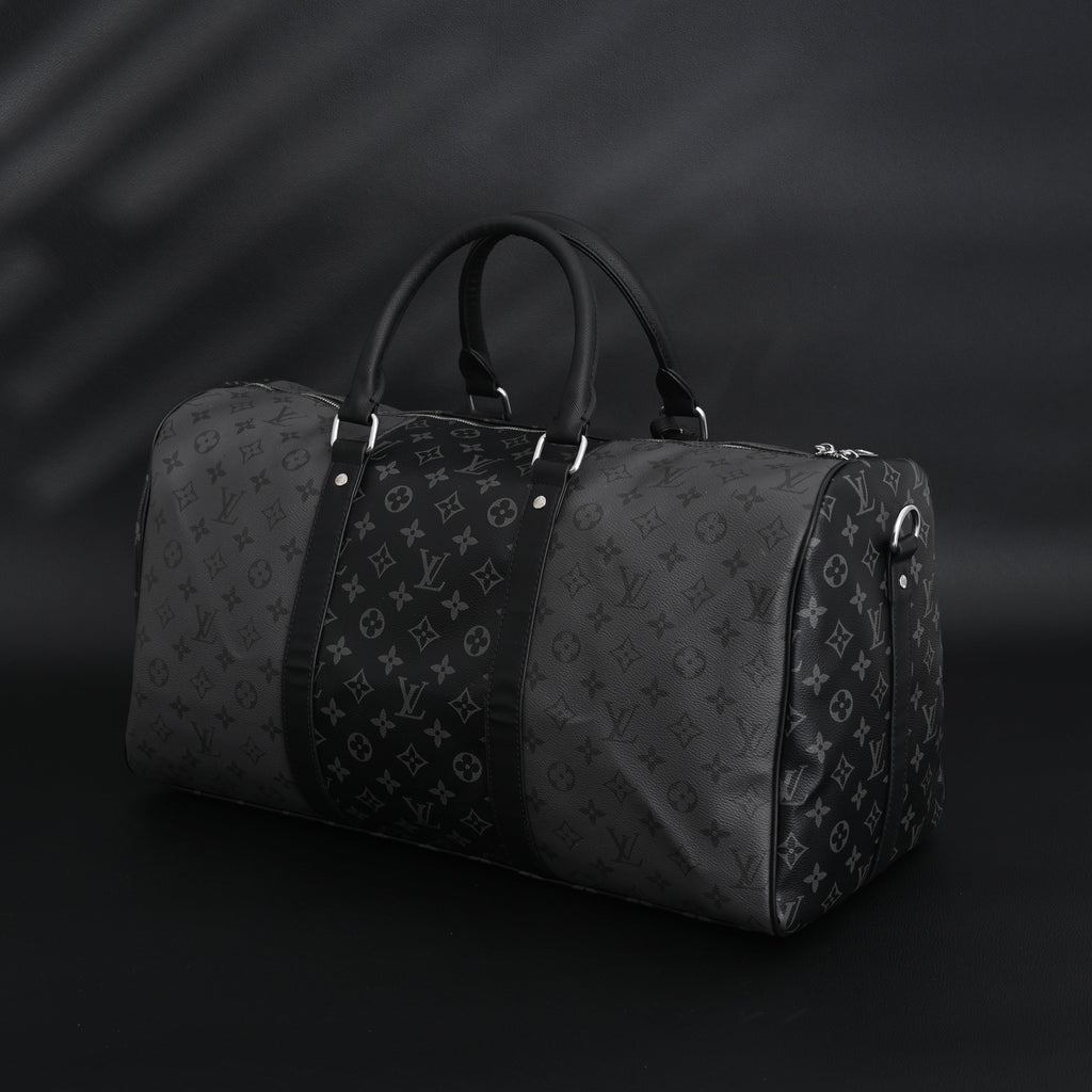 Louis Vuitton Keepall Bandoulière 45 Monogram Eclipse Travel Bag — view 2