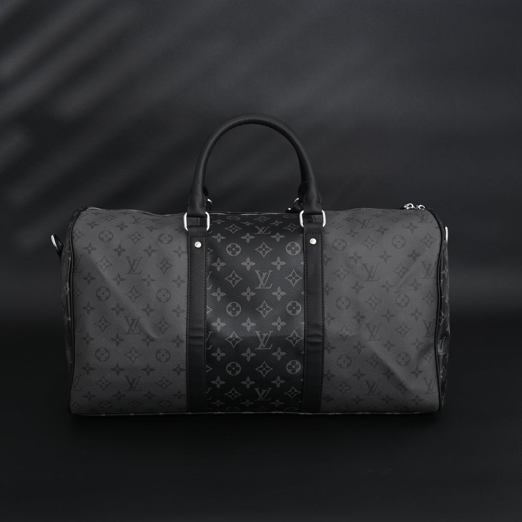 Louis Vuitton Keepall Bandoulière 45 Monogram Eclipse Travel Bag — view 3