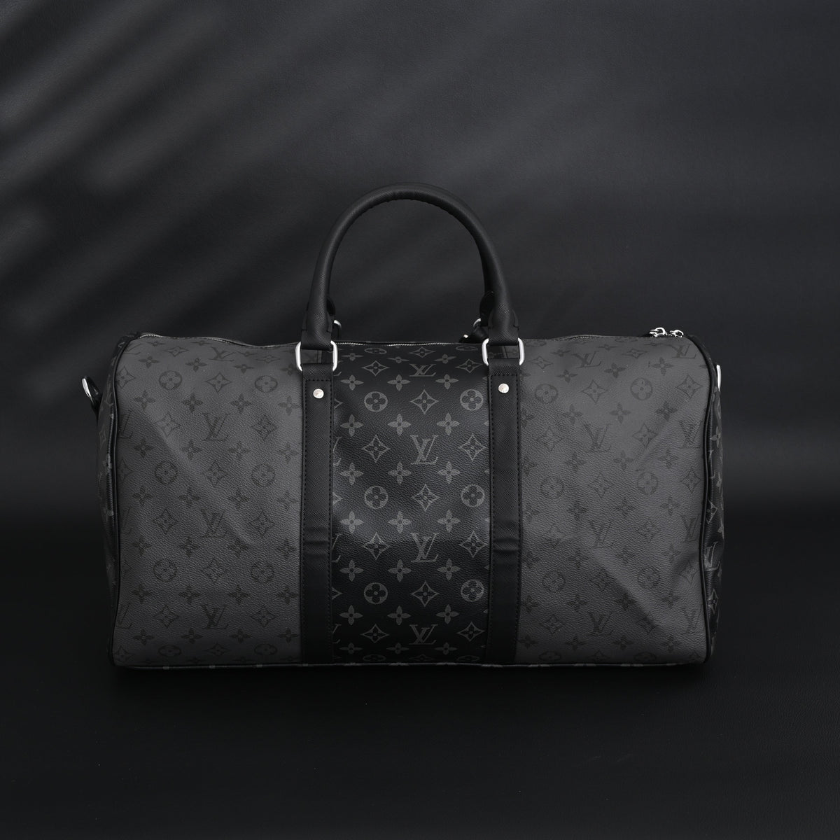 Louis Vuitton Keepall Bandoulière 45 Monogram Eclipse Travel Bag — view 3
