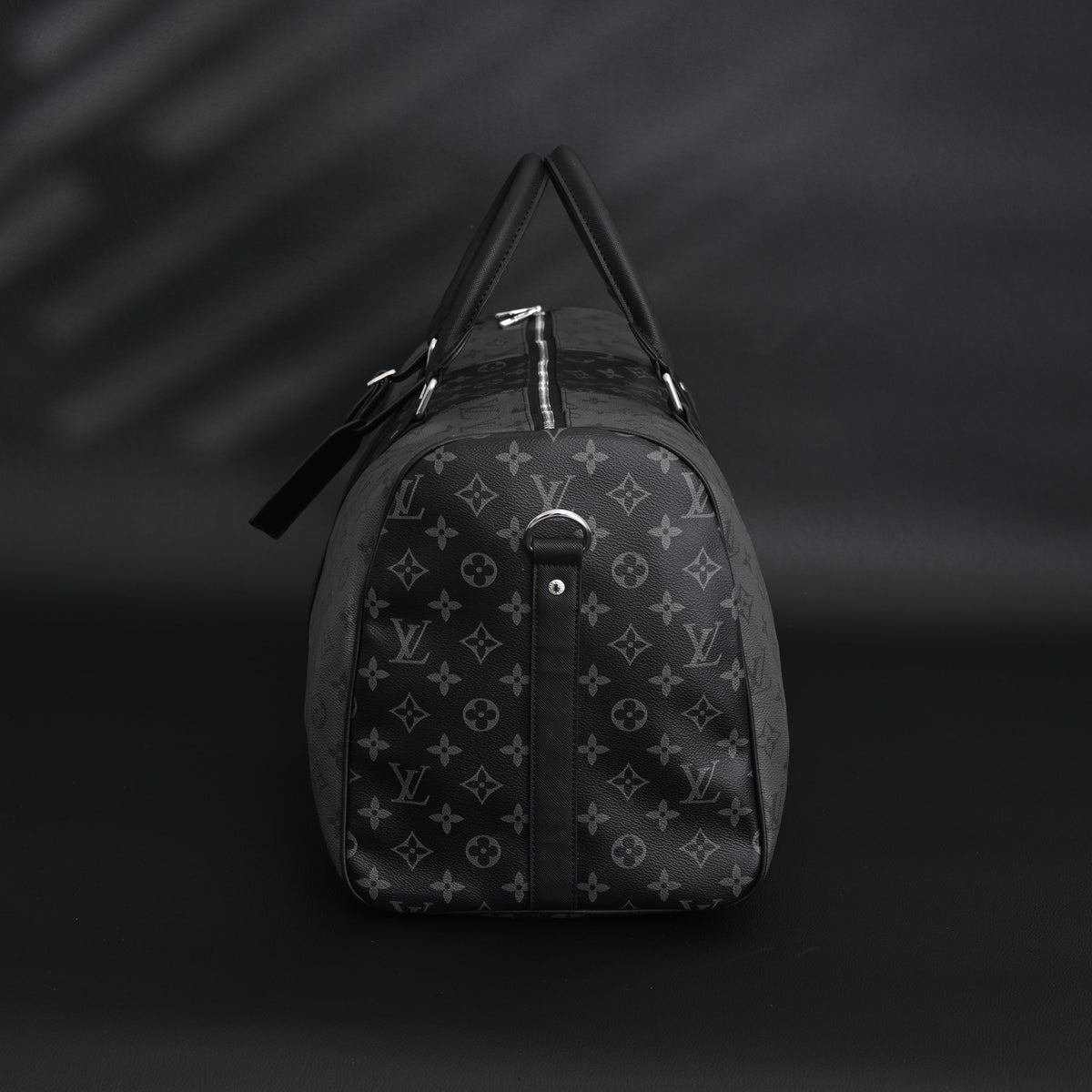 Louis Vuitton Keepall Bandoulière 45 Monogram Eclipse Travel Bag — view 13