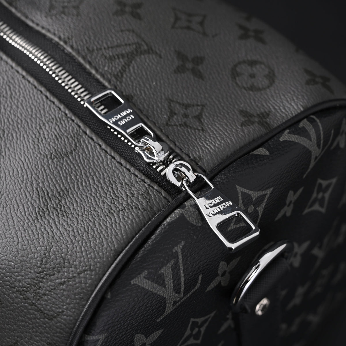 Louis Vuitton Keepall Bandoulière 45 Monogram Eclipse Travel Bag — view 4