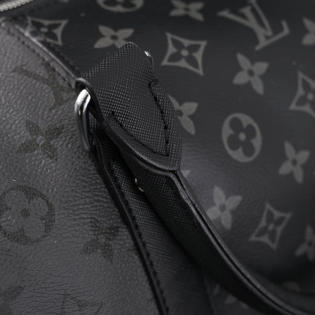 Louis Vuitton Keepall Bandoulière 45 Monogram Eclipse Travel Bag — view 16