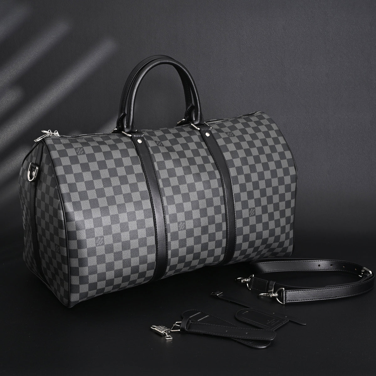 Louis Vuitton Keepall Bandoulière 45 Damier Graphite Canvas Travel Bag — view 9