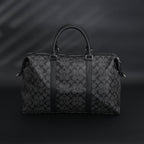 Coach Metropolitan Duffel Bag in Signature Black Canvas — view 13