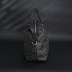 Coach Metropolitan Duffel Bag in Signature Black Canvas — view 12