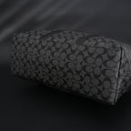 Coach Metropolitan Duffel Bag in Signature Black Canvas — view 14