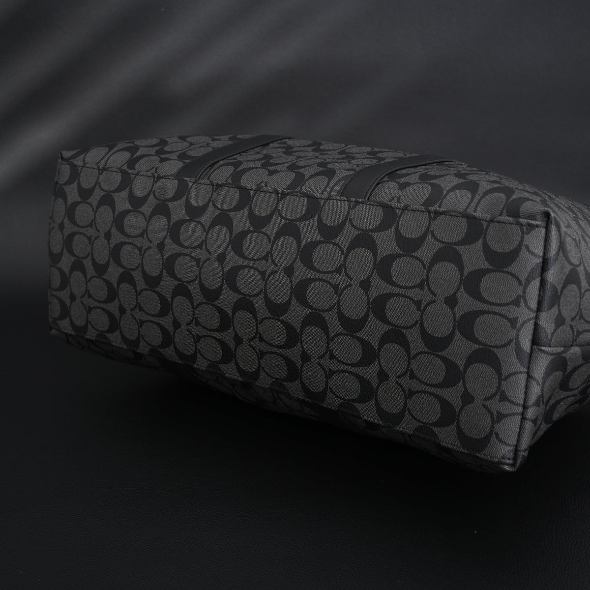 Coach Metropolitan Duffel Bag in Signature Black Canvas — view 14