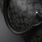 Coach Metropolitan Duffel Bag in Signature Black Canvas — view 16