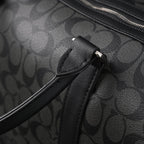 Coach Metropolitan Duffel Bag in Signature Black Canvas — view 15