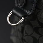 Coach Metropolitan Duffel Bag in Signature Black Canvas — view 17