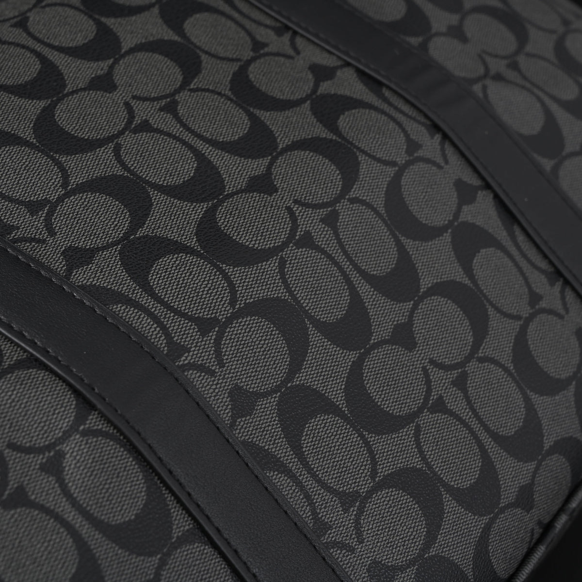 Coach Metropolitan Duffel Bag in Signature Black Canvas — view 18