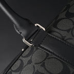Coach Metropolitan Duffel Bag in Signature Black Canvas — view 19