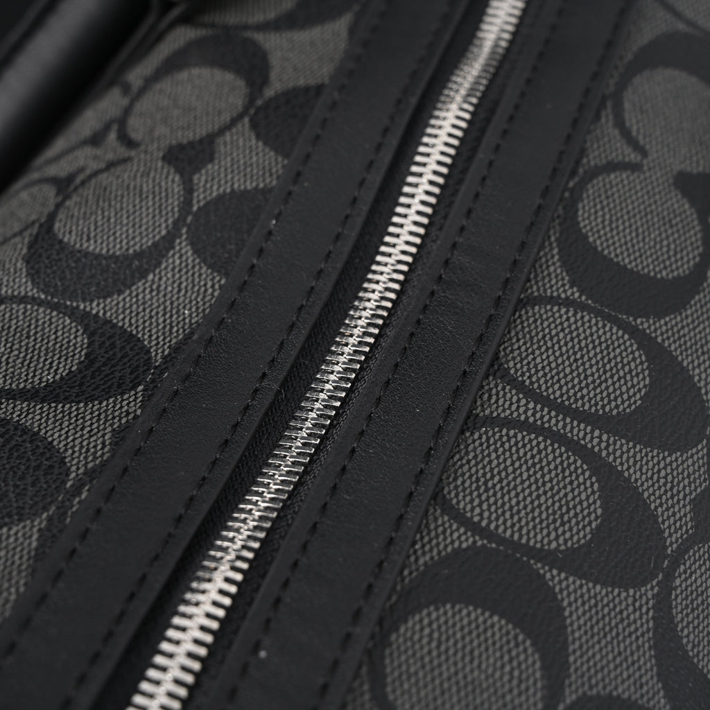 Coach Metropolitan Duffel Bag in Signature Black Canvas — view 20