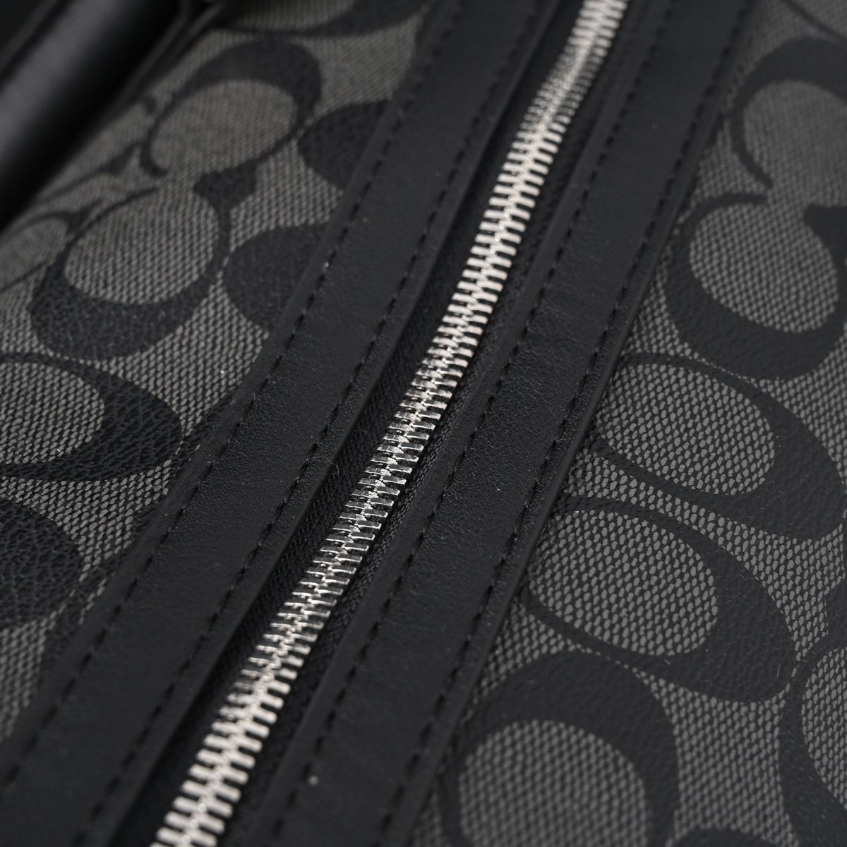 Coach Metropolitan Duffel Bag in Signature Black Canvas — view 20