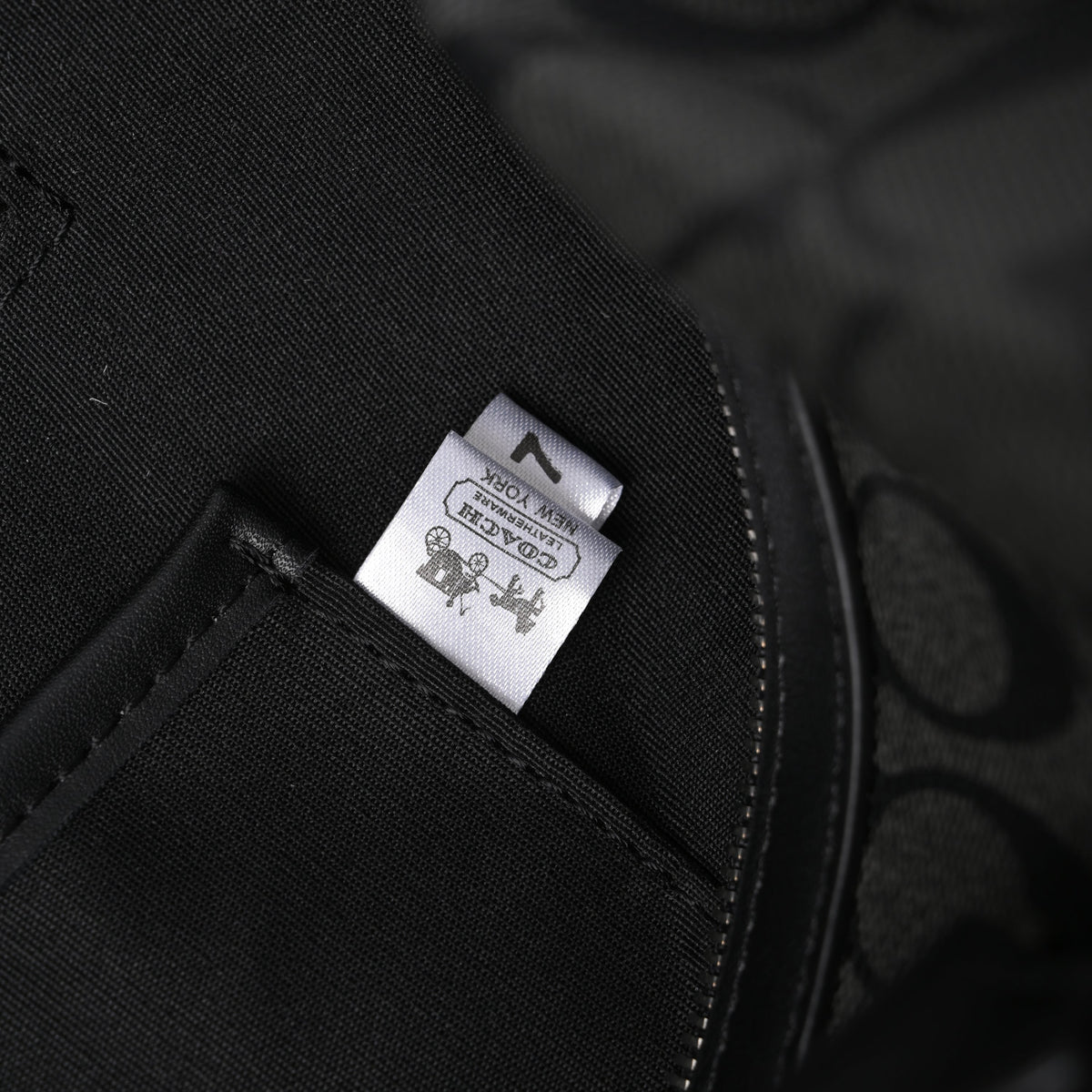 Coach Metropolitan Duffel Bag in Signature Black Canvas — view 9