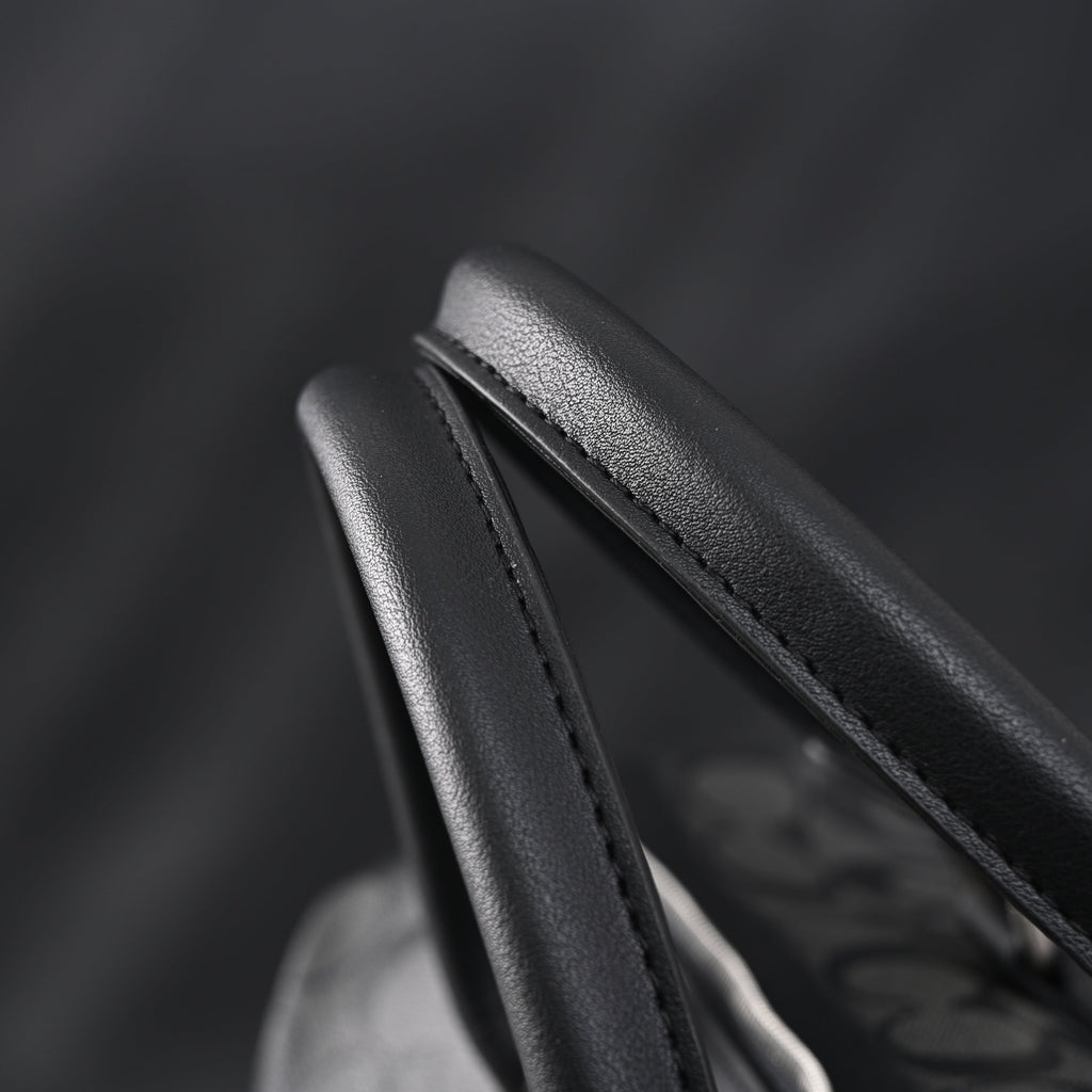 Coach Metropolitan Duffel Bag in Signature Black Canvas — view 10