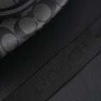 Coach Metropolitan Duffel Bag in Signature Black Canvas — view 5