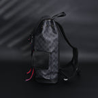 Gucci GG Supreme Monogram Backpack with Web Stripe — view 4