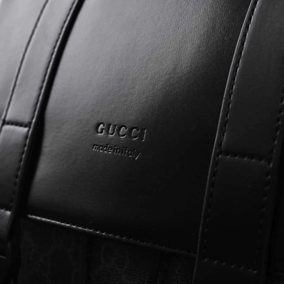 Gucci GG Supreme Monogram Backpack with Web Stripe — view 6