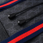 Gucci GG Supreme Monogram Backpack with Web Stripe — view 7