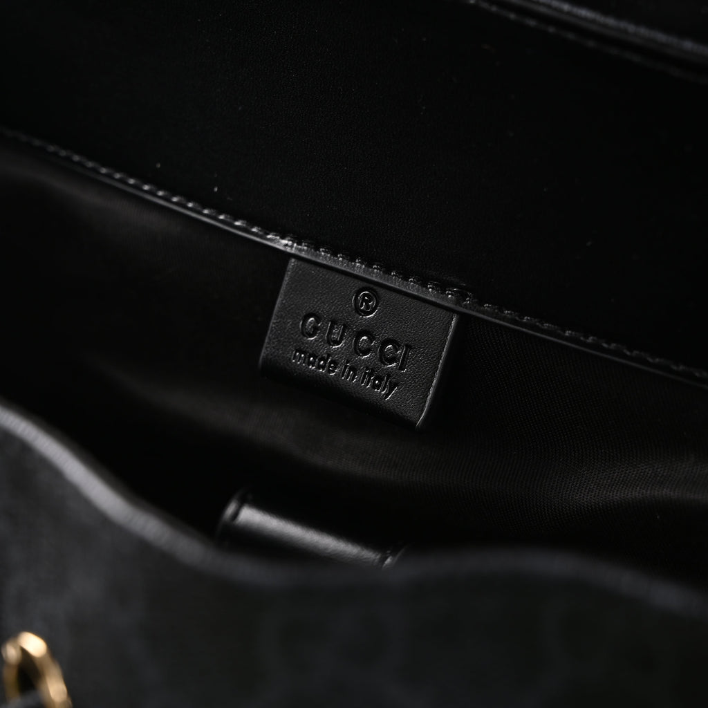 Gucci GG Supreme Monogram Backpack with Web Stripe — view 10