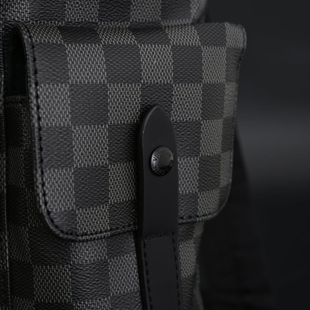 Louis Vuitton Michael Backpack in Damier Graphite Canvas — view 11