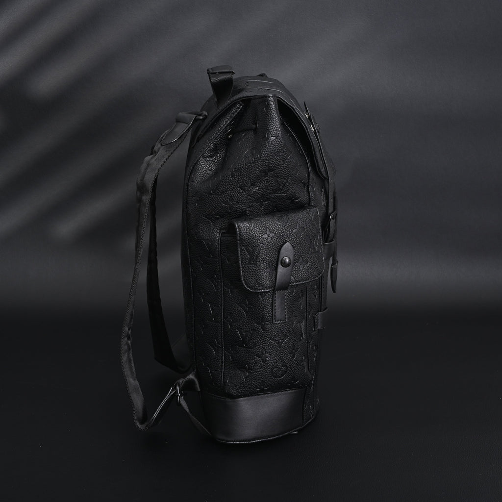 Louis Vuitton Christopher PM Backpack Monogram Shadow Black Leather — view 2