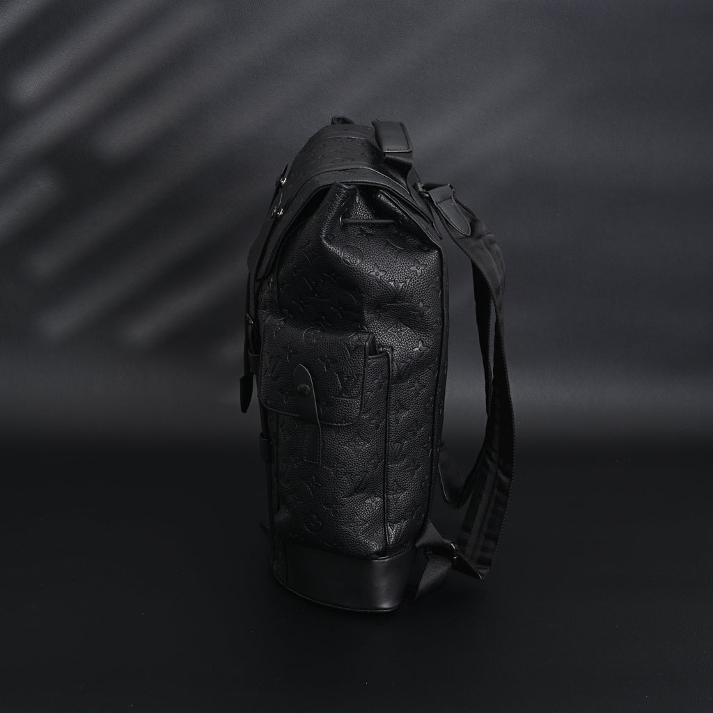 Louis Vuitton Christopher PM Backpack Monogram Shadow Black Leather — view 14