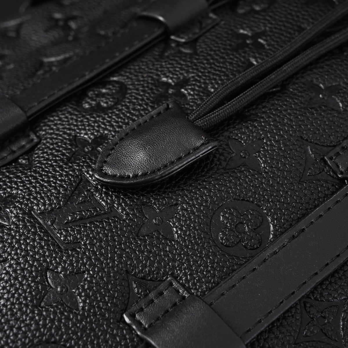 Louis Vuitton Christopher PM Backpack Monogram Shadow Black Leather — view 6