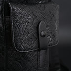 Louis Vuitton Christopher PM Backpack Monogram Shadow Black Leather — view 7