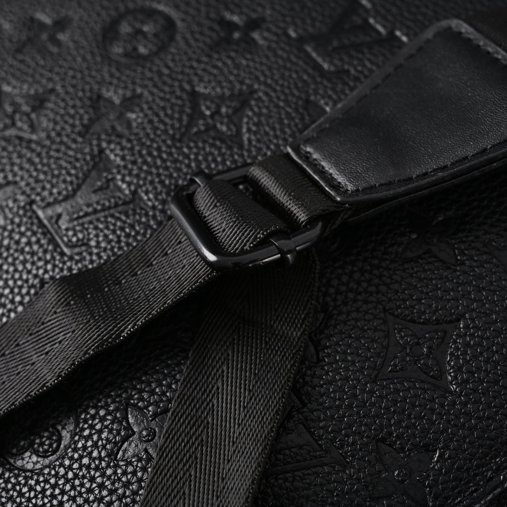 Louis Vuitton Christopher PM Backpack Monogram Shadow Black Leather — view 4