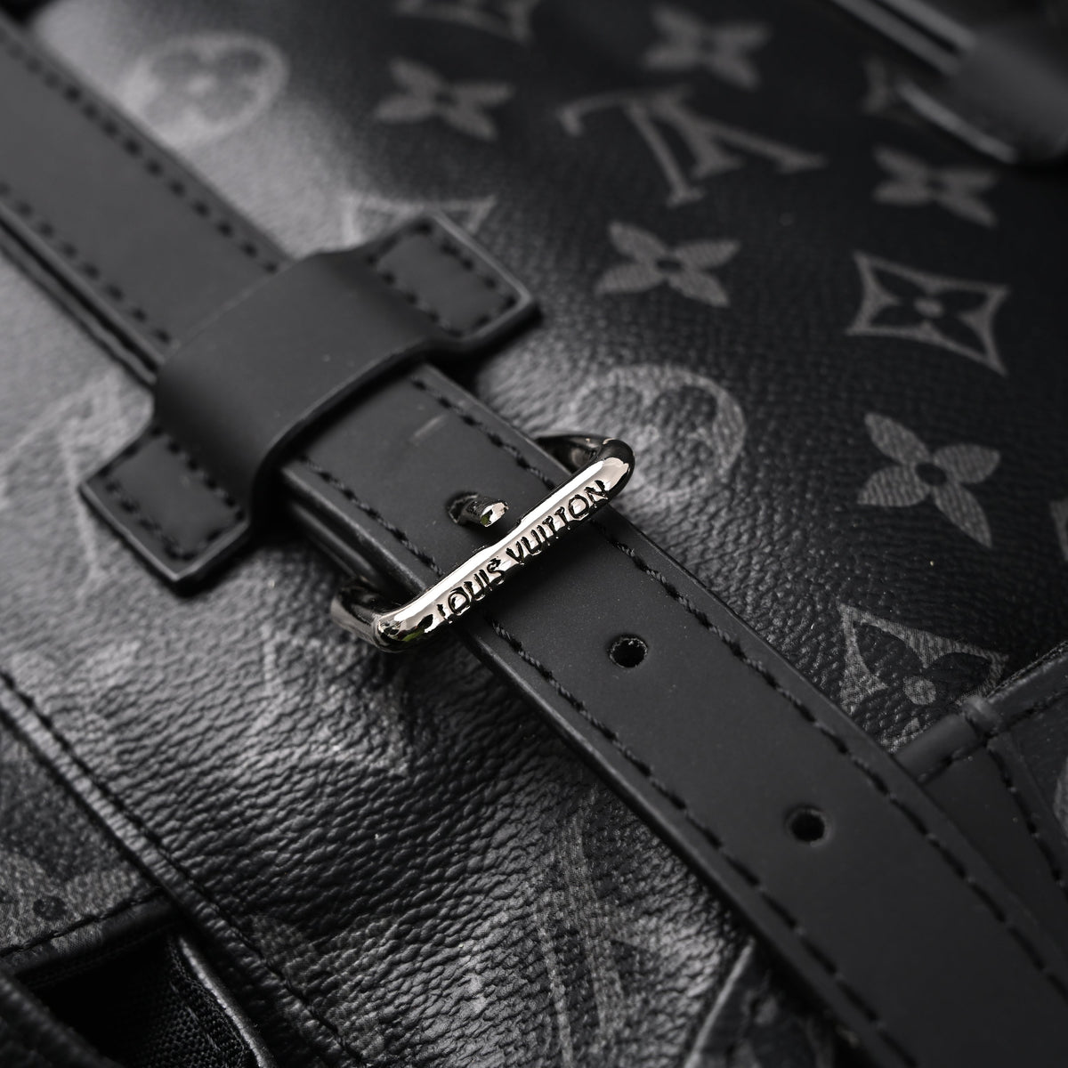 Louis Vuitton Christopher PM Monogram Eclipse Backpack — view 3
