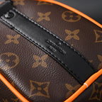 Louis Vuitton Keepall Bandoulière 50 – Monogram Canvas with Neon Orange Trim Travel Bag — view 2