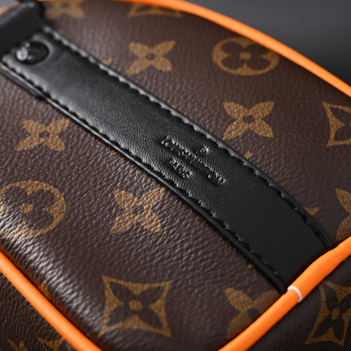 Louis Vuitton Keepall Bandoulière 50 – Monogram Canvas with Neon Orange Trim Travel Bag — view 2