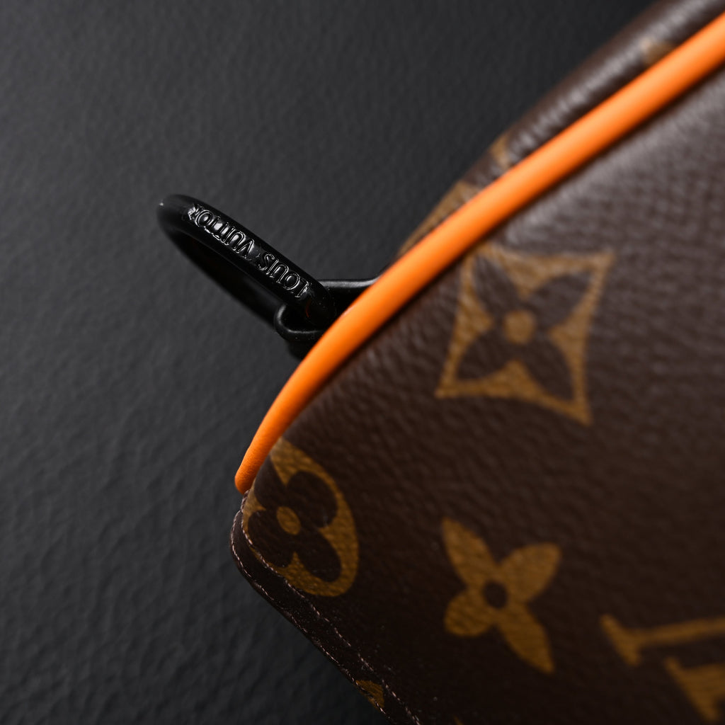 Louis Vuitton Keepall Bandoulière 50 – Monogram Canvas with Neon Orange Trim Travel Bag — view 3