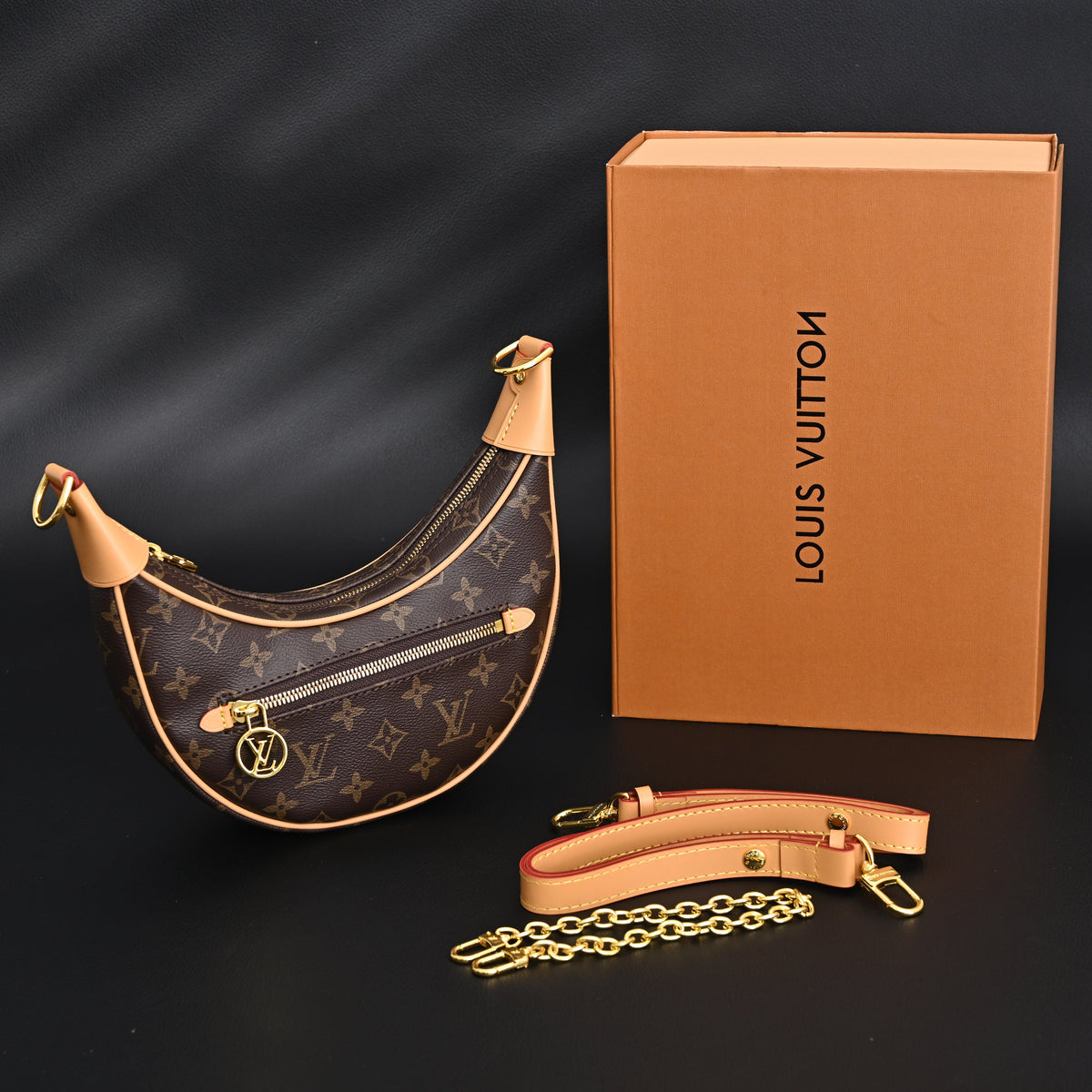 Louis Vuitton Loop Bag – Monogram Canvas with Gold Chain — view 1